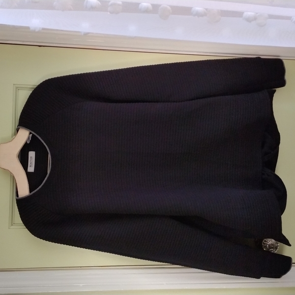 Men's Reaction Kenneth Cole Large black ribbed long sleeved shirt - Picture 2 of 10